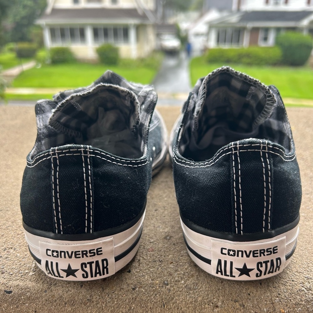 Converse CTAS Black canvas double tongue Sneakers. Women’s 7 - Picture 5 of 7